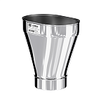 Переход с круга (П) на овал (М) 0,33м   Craft Oval   (316/0,8) 100х200 d120 