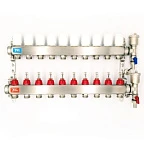 Коллектор VR113-10А с расх. 10 вых. БЕЗ кранов НЕРЖ (5)