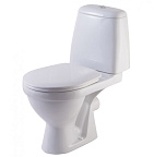 Унитаз-компакт "Премьер" ЛЮКС белый (гориз., микролифт, 2-х уровн.арм.) ROSA   УЦЕНКА