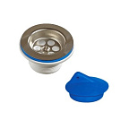 3204-А Сифон д/кух бутылочный малый корпус 1 1/4"*40 (нерж.чашка d63мм), ОРИО (75)