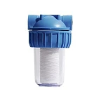 Колбовый фильтр 1/2" для стиральной машины с картриджем PPW МИНИ VIEIR  FK-1/2A (40/1шт)