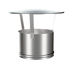 Воздуховоды Briz -  зонт d130 (оц.сталь) (1уп./6шт.)