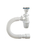 32019-А Сифон д/кух бутылочный малый корпус с литым выпуском 1 1/2"*40 (г/т 40*40/50), ОРИО (40)