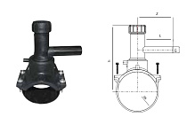 Седелка эл/св d110/32 с фрезой SDR11 ПЭ100 FIRAT (поворотная 360*)