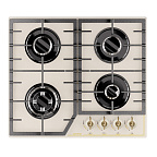 Варочная панель газ. GEFEST ПВГ 2232-01 Р85 (10х60х52,5) цв.кремовый, "Ретро"