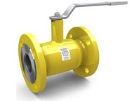 Кран шар ГАЗ LD  КШЦФ ст.20 DN80/70 PN16 фланц., станд.проход