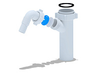 140M Отвод для стиральной машины 1 1/2"*40, АНИ пласт (35)