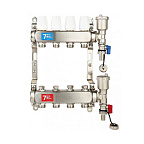 Коллектор VR115-04А БЕЗ расх. 4 вых. БЕЗ кранов НЕРЖ (5)