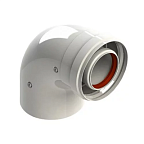 Колено коаксиальное 90 гр 80/125 папа/мама 