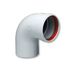 Колено алюминиевое 90* d 80мм (папа/мама) 