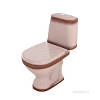 Унитаз-компакт СОНАТА  бежевый декор, косой вып. (15)