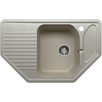 мойка F-10 №14 (СЕРЫЙ) угловая 800х500