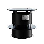 Оголовок с ветрозащитой КРАФТ Стандарт-25 Керамика Термоэмаль (316/0,8) d200х250