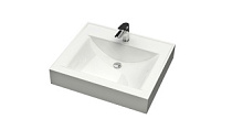 V3 D1 Раковина Шерри (СИГН.БЕЛ) (дл.582,шир.487,глуб.110)  AQUADREAM   (КОМПЛЕКТ)