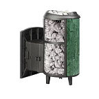 Печь банная "Атмосфера L" комбинированная сетка-ламель "Верде Гватемала" 