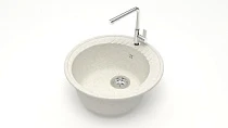 Мойка МАТОВАЯ 6/Q7 (ХЛОПОК) AQUADREAM, круглая, 515х213