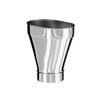 Переход с овала (П) на круг (М) 0,33м КРАФТ Овал (316/0,5) 100х200 d150 