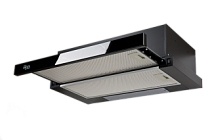 Вытяжка кухонная "Oasis" встраиваемая, черная+стекло, 600х284х216, UV-60G 