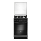 Газ.плита GEFEST ПГ 5300-02 0046 (85х50х58,5) фасад черный с растровым рисунком