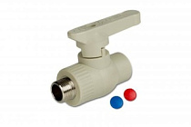 Кран шар.д/радиатора 25х3/4 прямой ПРОСТОЙ (серый)