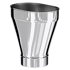 Переход с круга (П) на овал (М) 0,33м КРАФТ Овал (316/0,5) 120х240 d130 