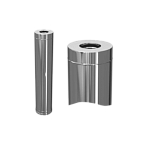 Сэндвич 1,0м (430/1,0мм + нерж + керамика) ф115х200