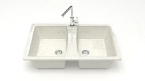 Z26 Q7 Мойка ГЛЯНЦЕВАЯ (ХЛОПОК) MARRBAXX, двухчашевая, 780х500х190   OFF