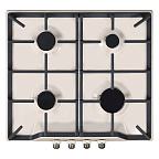 Варочная панель газ. GEFEST ПВГ 1212 К55 (9х59х52) цв.крем Light, ручки "античная бронза" 