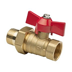 Кран шар лат со сгоном 1/2 FM UВ баб 11Б27п1 Ду15 (Aqualink)(100/10)