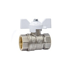 Кран шар. 3/4 г/г бабочка (БЕЛАЯ ручка) Ду20 Ру40 LD Pride (22)