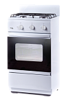 Газ.плита Лада Nova CG32013W (2 горелки,газ-контроль дух,мет.щит, хоз.отсек) (АРТ433)