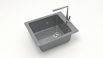 Z8 Q8 Мойка ГЛЯНЦЕВАЯ (ТЁМНО СЕРАЯ) MARRBAXX, прямоуг, 425х500х195