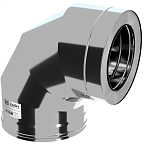 Сэндвич-колено 90* КРАФТ Стандарт-50 Керамика (316/0,8/304/0,5) d130х230