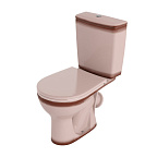 Унитаз-компакт ОРИОН бежевый декор, косой вып. (15)