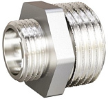 Ниппель лат 1 1/2 * 1 1/4  (40х32) никель (LD Pride)(26)