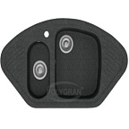 мойка F-14 №16 (ЧЕРНЫЙ) Polygran углов 960х510