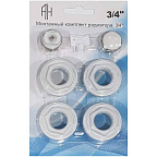 Комплект монтажный ДУ20 7 предметов (БЕЗ кронштейн.) д/ал/бимет, блистер (ThermaQ)(40шт)