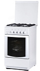 Газ.плита FLAMA FG24210W (4-х комф,стекл.крыш,чугун.реш,подсв,эл.розжиг,газ.контроль дух) (АРТ 220)