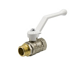 Кран шар. 3/4 г/ш рычаг (БЕЛАЯ ручка) Ду20 Ру40 LD Pride (12)