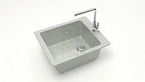 Z8 Q10 Мойка ГЛЯНЦЕВАЯ (СВЕТЛО СЕРАЯ) MARRBAXX, прямоуг, 425х500х195
