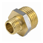 Ниппель лат 1/2 * 1/4  (15х8) никель  (Aquasfera)