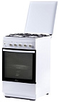 Газ.плита FLAMA N FG24236W (4-х комф,крыш,проф.реш,подсв,авторозжиг,газ.контроль дух)(АРТ.450)