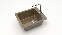 Z8 Q9 Мойка ГЛЯНЦЕВАЯ (ТЕРРАКОТ) MARRBAXX, прямоуг, 425х500х195   OFF