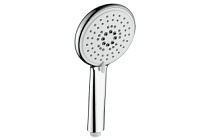 A007 Лейка для душа, круглая, d120мм, 3 режима, хром/светло-серый  FASHUN (40)