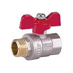 Кран шар лат 1/2 FM баб ЖЕЛТЫЙ АТМ VR206-01 (160/10)