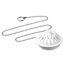 4578-1-А Ситечко-пробка для ванн и моек d45мм с латунной цепочкой 50см, ОРИО (40)