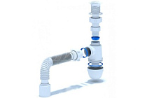 5010C Сифон для мойки Варяг (гибкая труба 40/50), АНИ пласт (35)