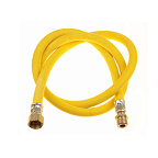 Подводка д/газа ПВХ 150 см 1/2 г/ш ЖЁЛТАЯ  ELKA (40)