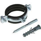 Хомут сантехнический 2 1/2" (74-80мм) М8 в комплекте(70/75)