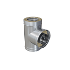 Сэндвич - тройник 90* (430/0,5 + оц) ф200х280 (СЕРЫЙ)